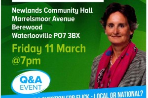 Flick Drummond MP - Newlands Public Meeting